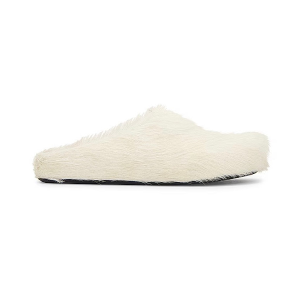 White Marni Slides